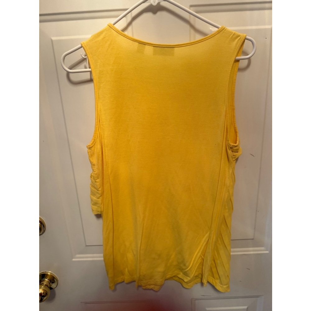 Women's New York & Company Tank Top, L, Yellow